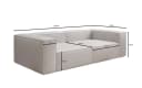 Luxusbetten24 Designer Sofa Lesley 3-Sitzer Bouclé Braun Bild 4