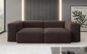 Luxusbetten24 2-Sitzer Sofa Snug Bouclé Braun Bild 3