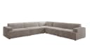 Luxusbetten24 Designer Sofa Monza Wohnlandschaft L XXL Samt Grau Bild 2