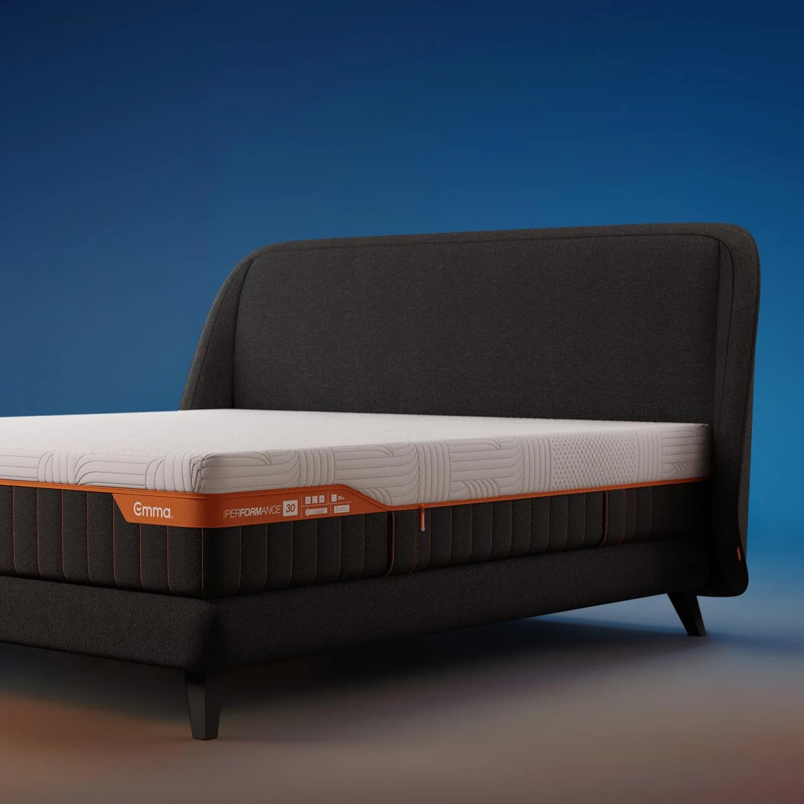Emma Performance Boxspringbett 200x200 Grau