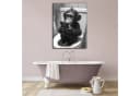 DARO Design Leinwandbild Abstrakt Tier Motiv Schwarz-Weiß Modern Bild 1