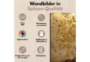 Abstraktes Leinwandbild Gold Beige Schwarz Wanddeko Bild 3