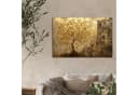 Abstraktes Leinwandbild Gold Beige Schwarz Wanddeko Bild 4