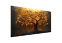 DARO Design Leinwandbild Modern Abstrakt Wandbild Gold Schwarz Beige Bild 2
