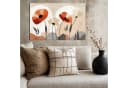 DARO Design Leinwandbild Modern Abstrakt Rot Gold Bild 1