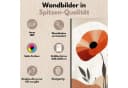 DARO Design Leinwandbild Modern Abstrakt Rot Gold Bild 3