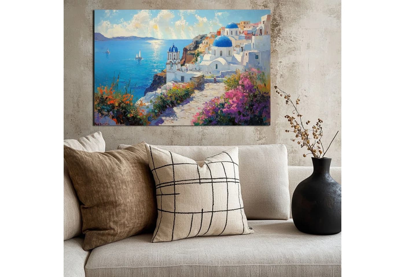 DARO Design Leinwandbild Modern Abstrakt Wandbild Wand Deko Leinwand Bilder