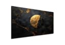 DARO Leinwandbild Abstrakt Schwarz Gold XXL Wandbild Bild 2