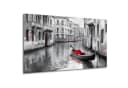 DARO Design Leinwandbild Modern Abstrakt Rot Schwarz Weiß Bild 2