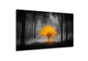 DARO Design Leinwandbild Modern Abstrakt Leuchtender Baum Schwarz/Weiß/Gelb Bild 2