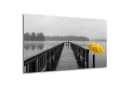 DARO Design Leinwandbild Abstrakt Gelb Schwarz Modern Bild 2