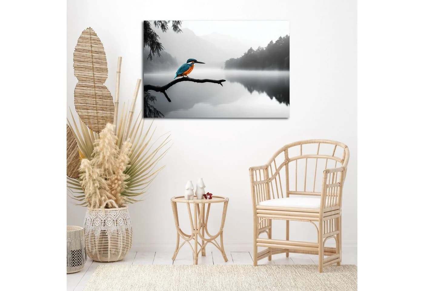 DARO Design Leinwandbild Modern Abstrakt Bunter Specht