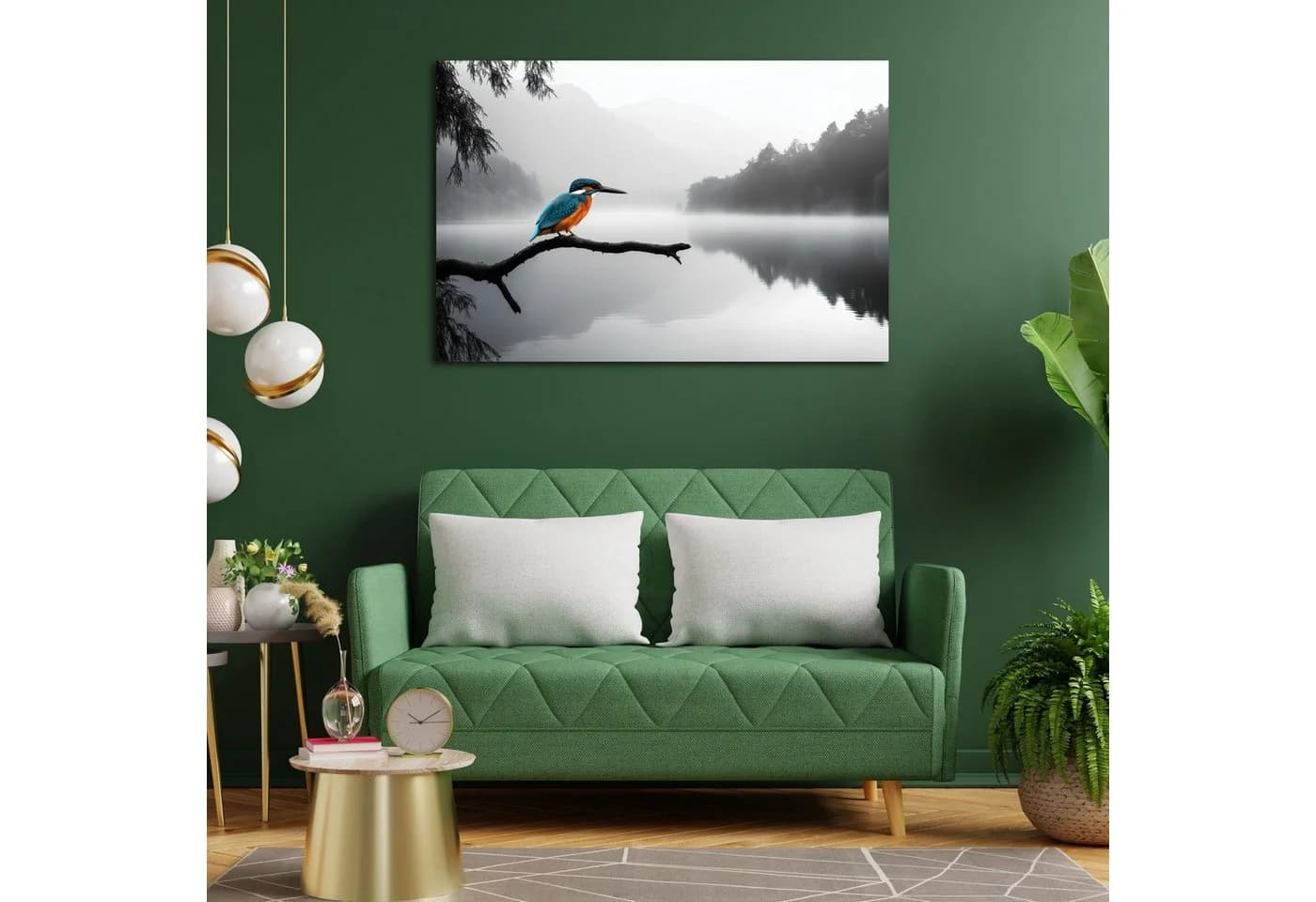 DARO Design Leinwandbild Modern Abstrakt Bunter Specht - Bild 3