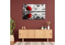 DARO Design Leinwandbild Modern Abstrakt Roter Baum Wandbild Querformat Bild 1