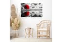 DARO Design Leinwandbild Modern Abstrakt Roter Baum Wandbild Querformat Bild 3