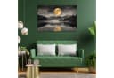 DARO Design Leinwandbild Abstrakt Gold Schwarz Modern Wanddeko Bild 3