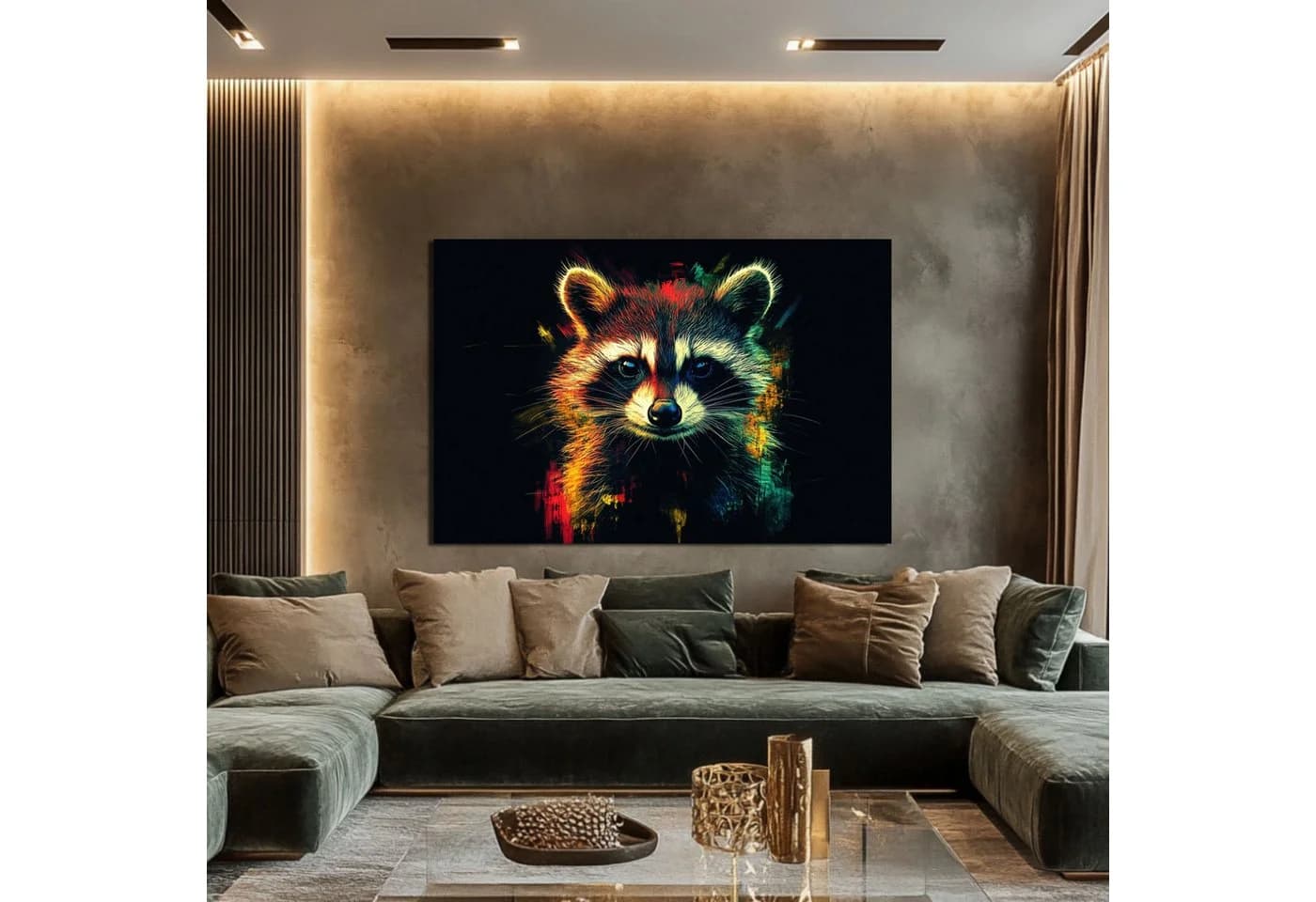 DARO Design Leinwandbild Modern Abstrakt Warhol Glitch Bunt - Bild 4