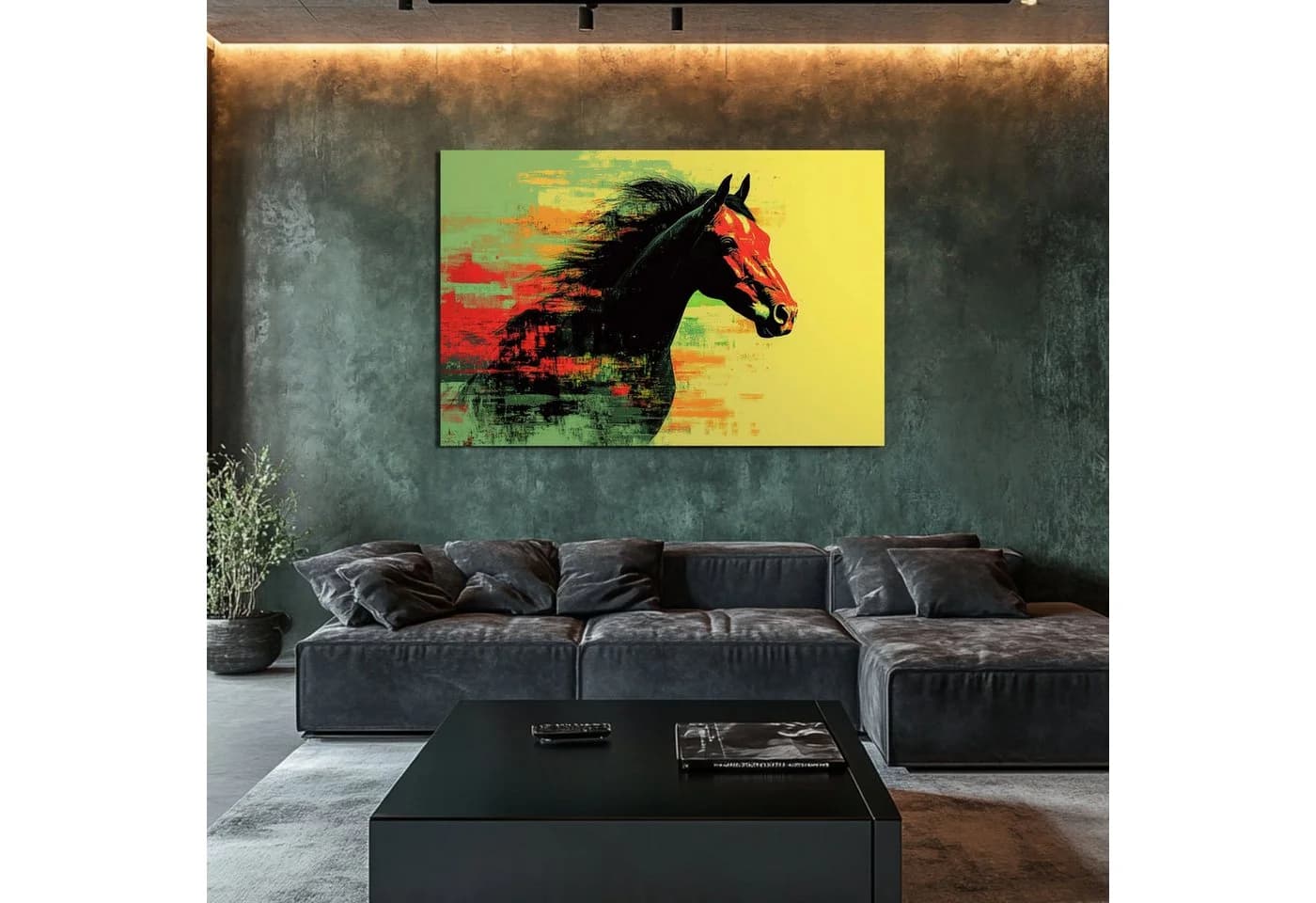 DARO Design Leinwandbild Abstrakt Warhol Glitch Bunt Modern - Bild 5