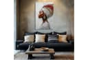 DARO Design Leinwandbild Abstrakt Frau mit Turban Gold Schwarz Beige Bild 3