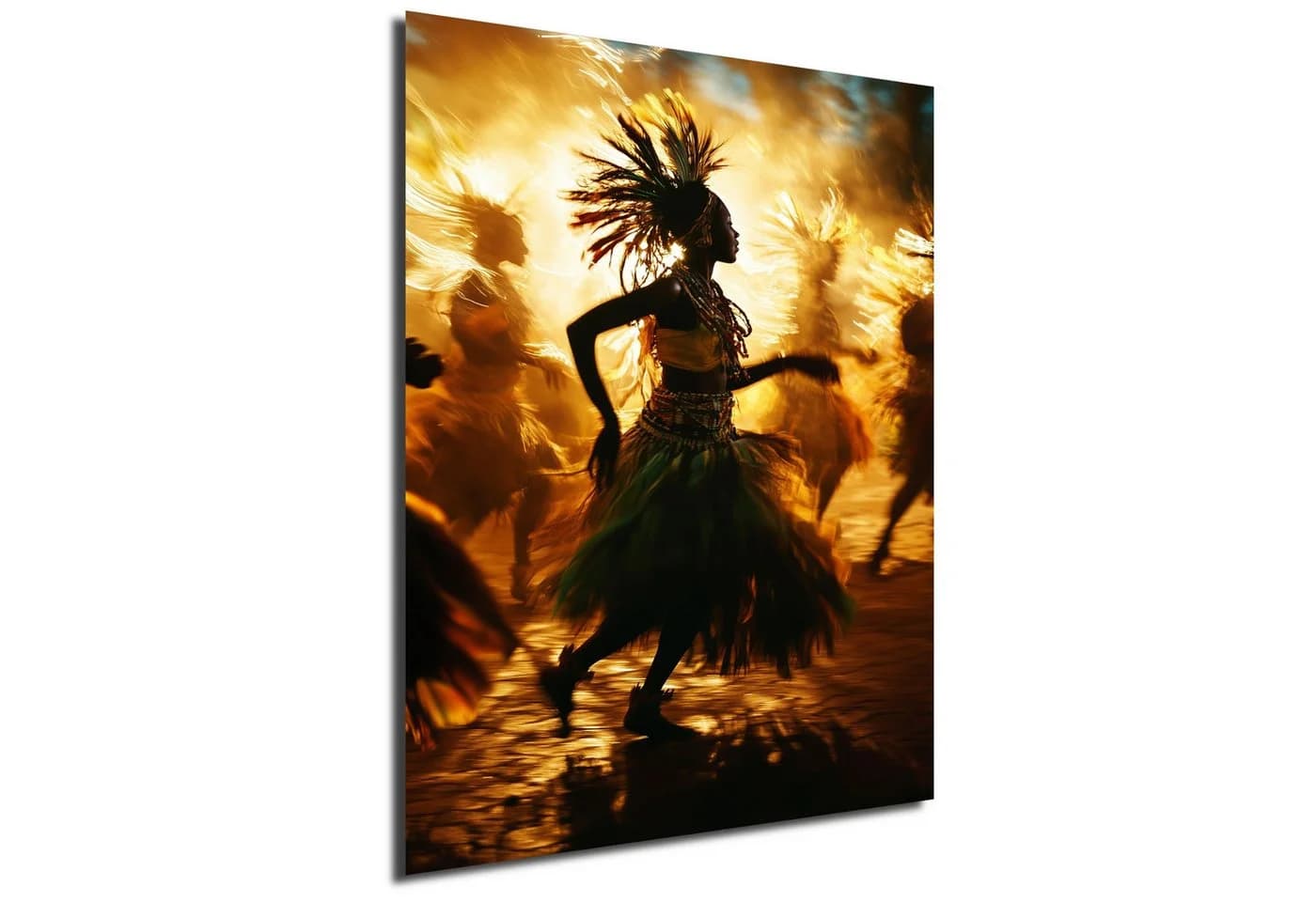 DARO Design Leinwandbild Abstrakt Modern Gold Schwarz Beige - Bild 2