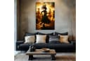 DARO Design Leinwandbild Abstrakt Modern Gold Schwarz Beige Bild 3
