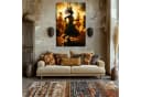 DARO Design Leinwandbild Abstrakt Modern Gold Schwarz Beige Bild 5