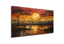 DARO Design Leinwandbild Abstrakt Gold Beige Schwarz Modern Bild 2