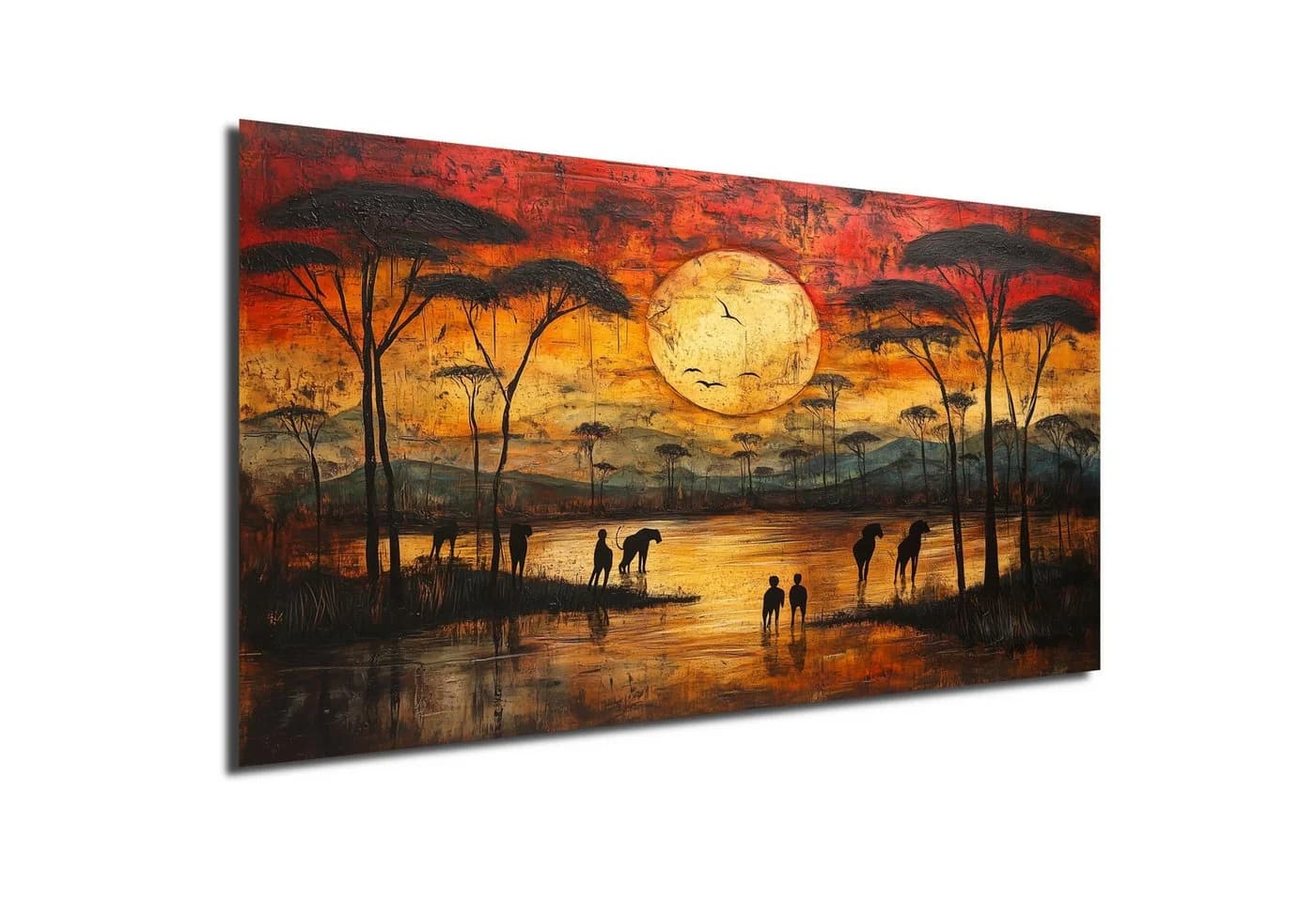 DARO Design Leinwandbild Abstrakt Gold Beige Schwarz Modern - Bild 2