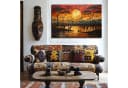 DARO Design Leinwandbild Abstrakt Gold Beige Schwarz Modern Bild 5
