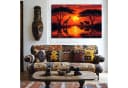 DARO Design Leinwandbild Modern Abstrakt Giraffe Orange Gold Bild 5