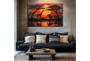 Abstraktes Leinwandbild XXL Gold Beige Schwarz Bild 3