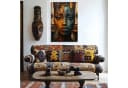 DARO Design Leinwandbild Abstrakt Gold Beige Schwarz Modern Bild 1