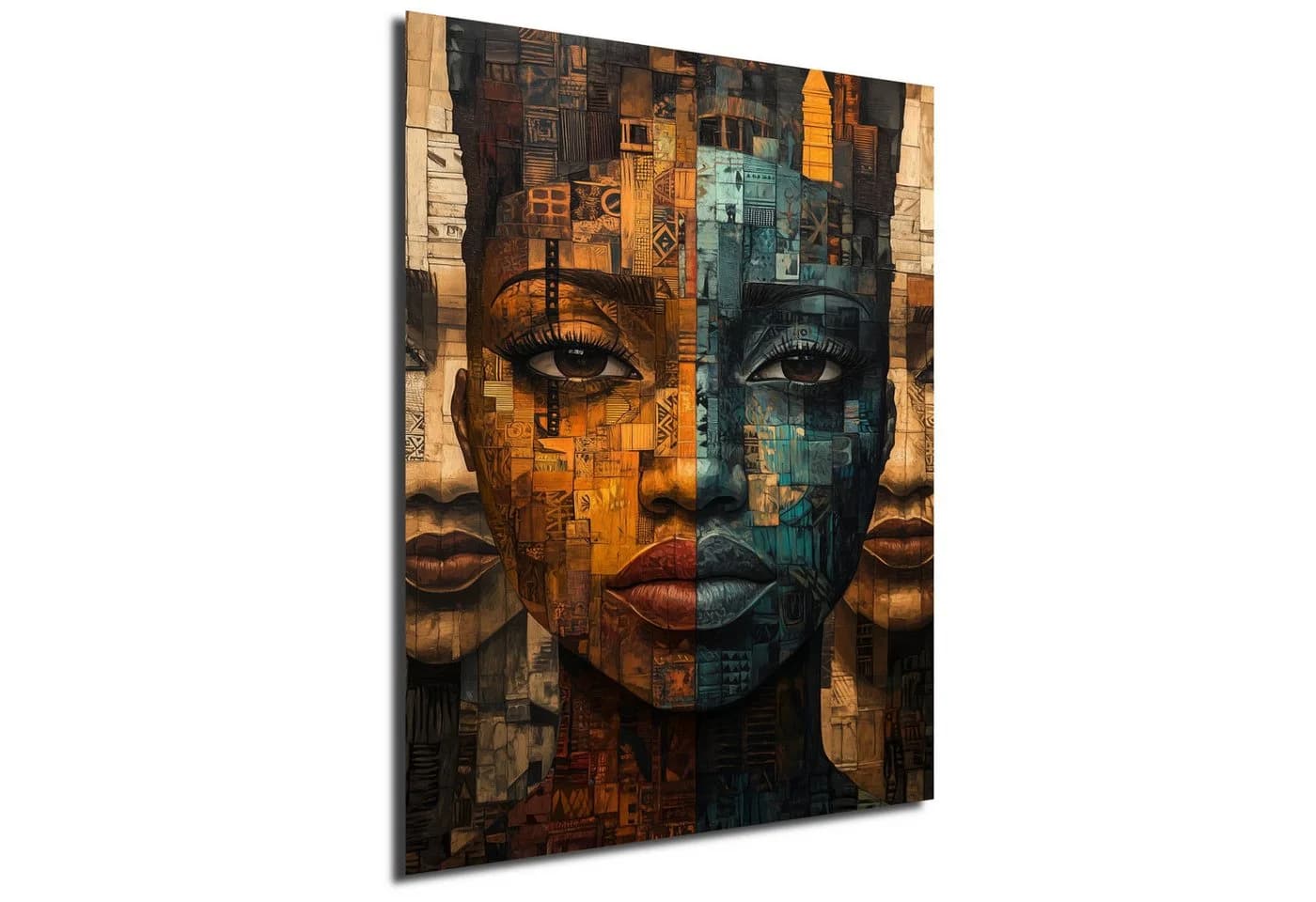 DARO Design Leinwandbild Abstrakt Gold Beige Schwarz Modern - Bild 2
