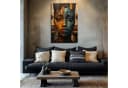 DARO Design Leinwandbild Abstrakt Gold Beige Schwarz Modern Bild 3