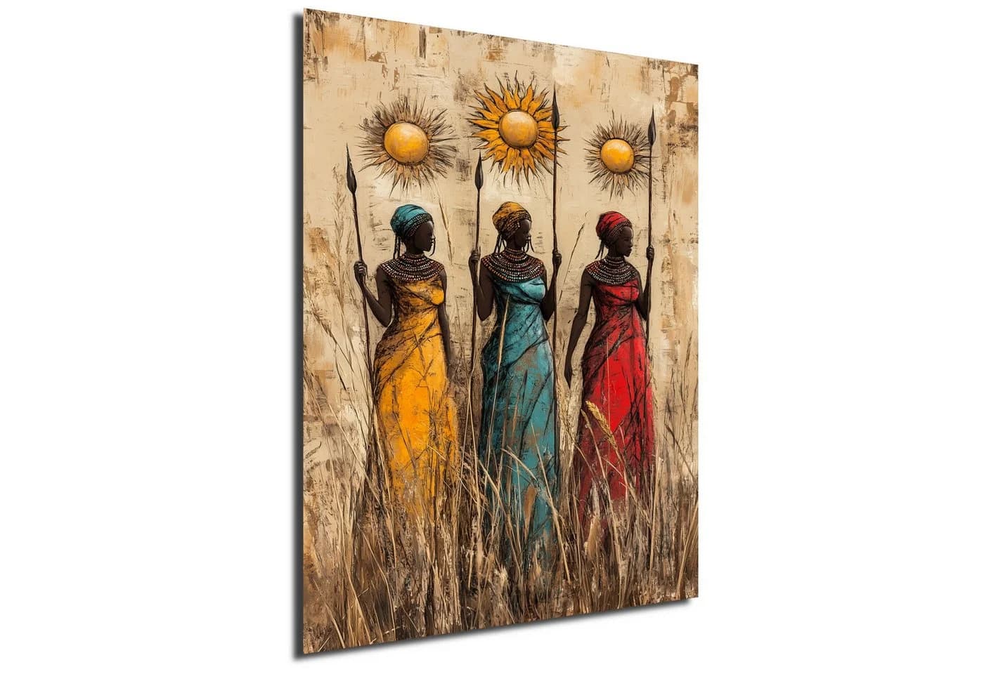 DARO Design Leinwandbild Modern Abstrakt Bunt Gold Schwarz - Bild 2
