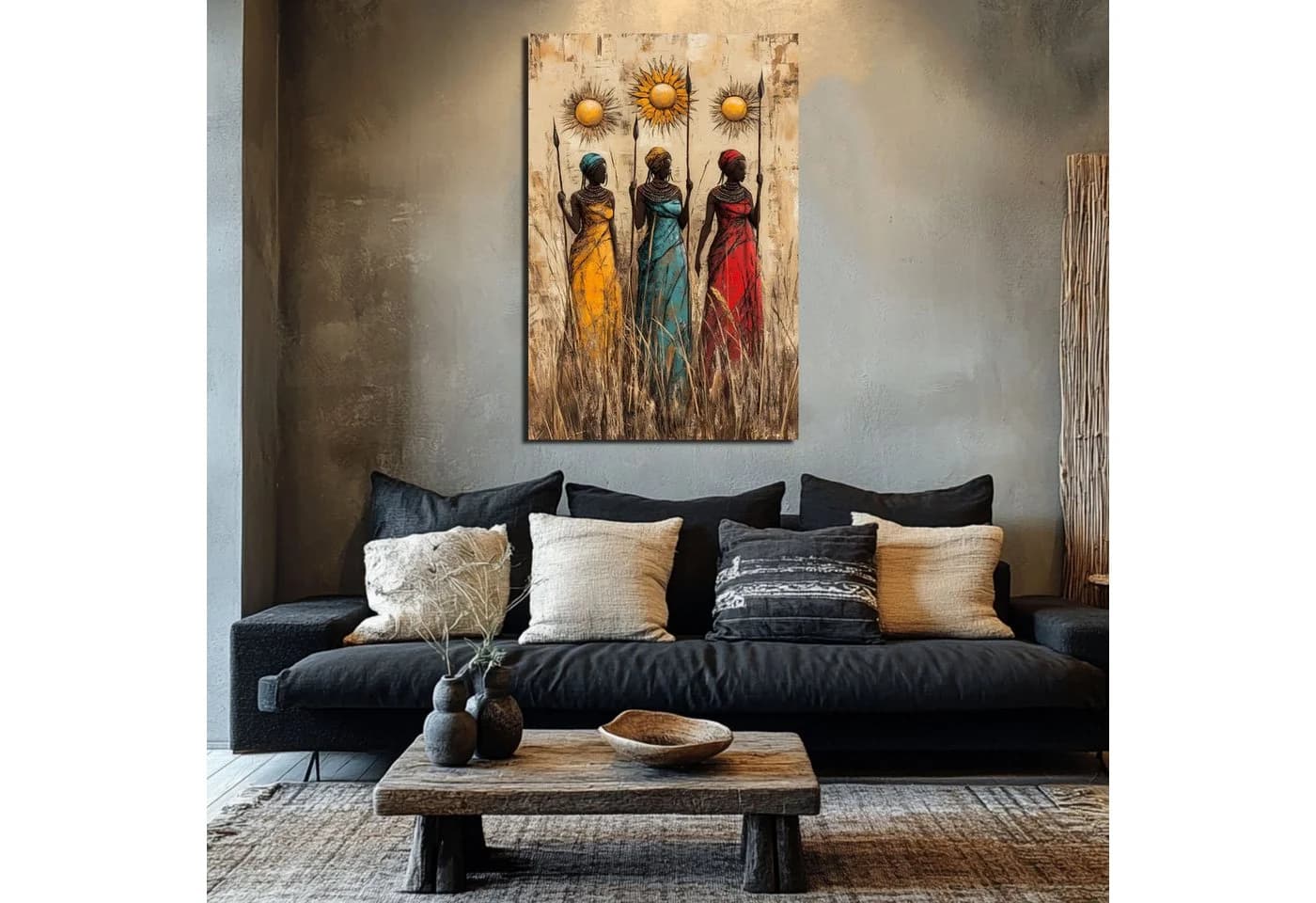 DARO Design Leinwandbild Modern Abstrakt Bunt Gold Schwarz - Bild 3