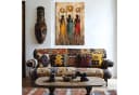 DARO Design Leinwandbild Modern Abstrakt Bunt Gold Schwarz Bild 5