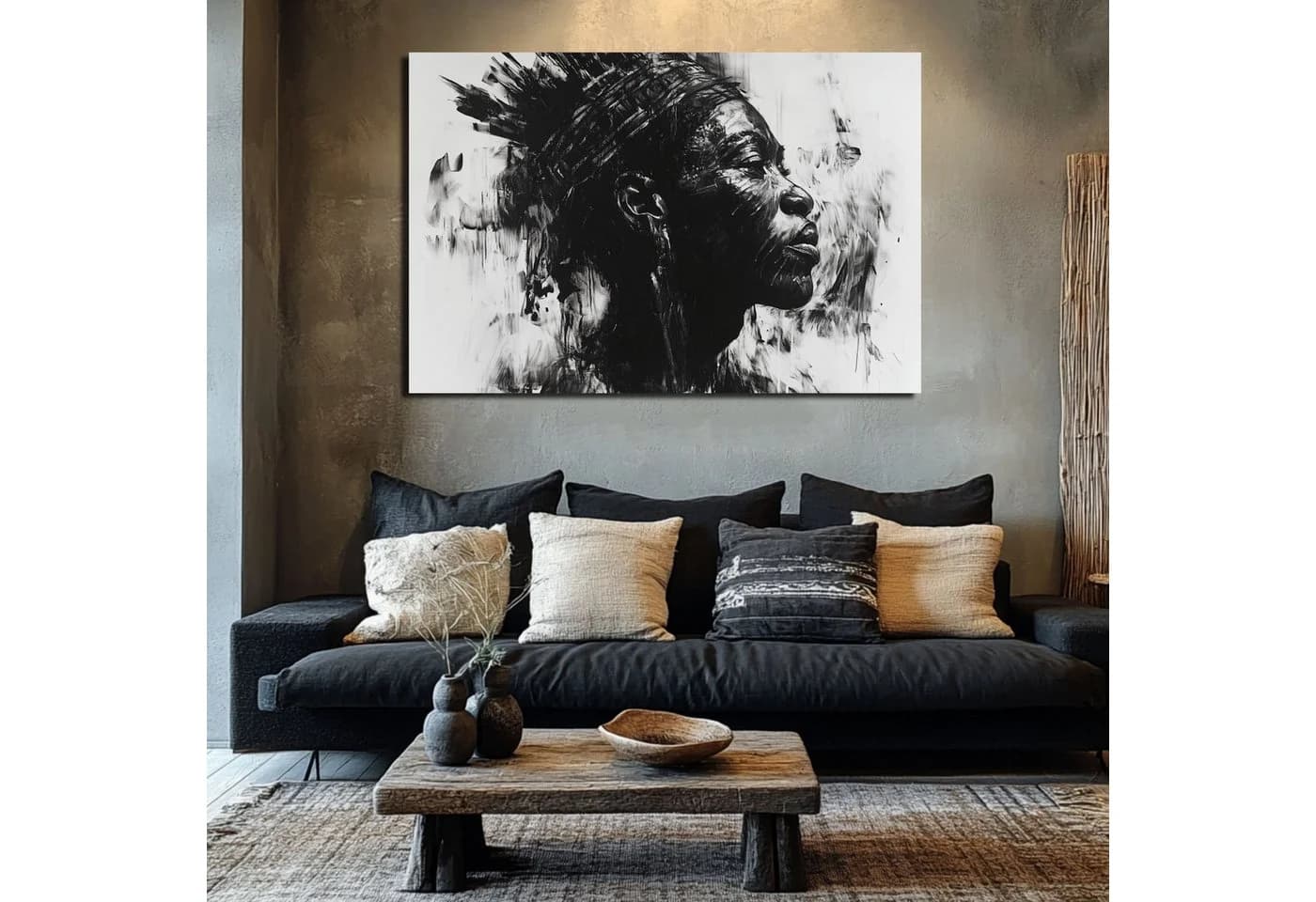 DARO Leinwandbild Abstrakt Afrikanisches Motiv XXL