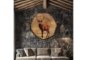 DARO Design Rundbild Hirsch Baumrindenscheibe Braun Bild 3