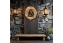 DARO Design Rundes Wandbild Baumrindenscheibe Braun Tiermotiv Bild 4