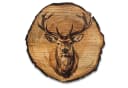 DARO Design Rundes Wandbild Hirschbaumrindenoptik Ø20cm Braun Bild 2