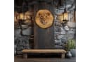 DARO Design Rundes Wandbild Baumrindenscheibe Braun Tiermotiv Bild 4