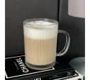 Zoha Glas 2er Set Riffle Cup Henkelglas Transparent Bild 1