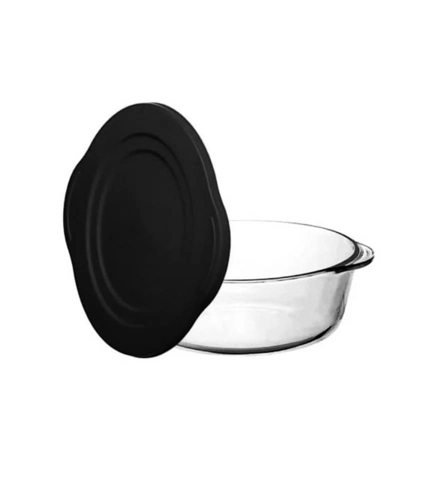 Pasabahce Backform aus Glas 2,2L mit Deckel
