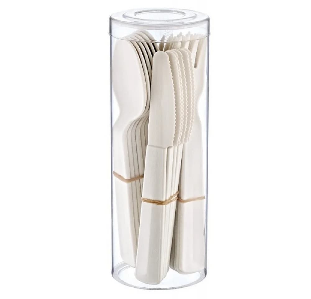 COFI 1453 Besteck-Set 18-teilig MAGIC Beige/Braun Kunststoff - Bild 2