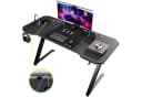 GTPLAYER Gaming Schreibtisch 120x60 Schwarz mit Mauspad Bild 2