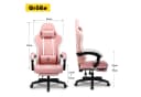 GTPLAYER Gaming-Stuhl Ergonomisch mit Fußstütze Stoff Schwarz Bild 5