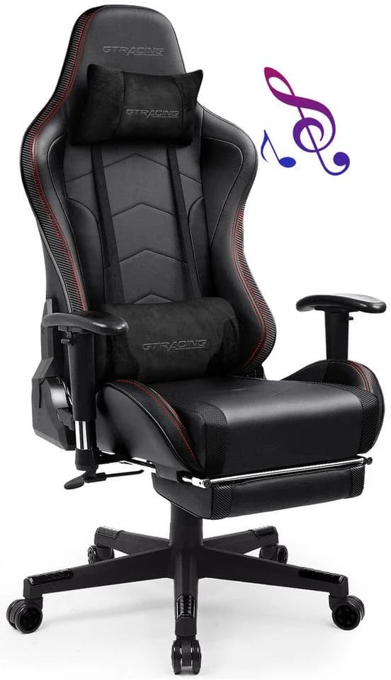 GTPLAYER Gaming-Stuhl mit Fußstütze & Bluetooth Lautsprecher - Bild 2