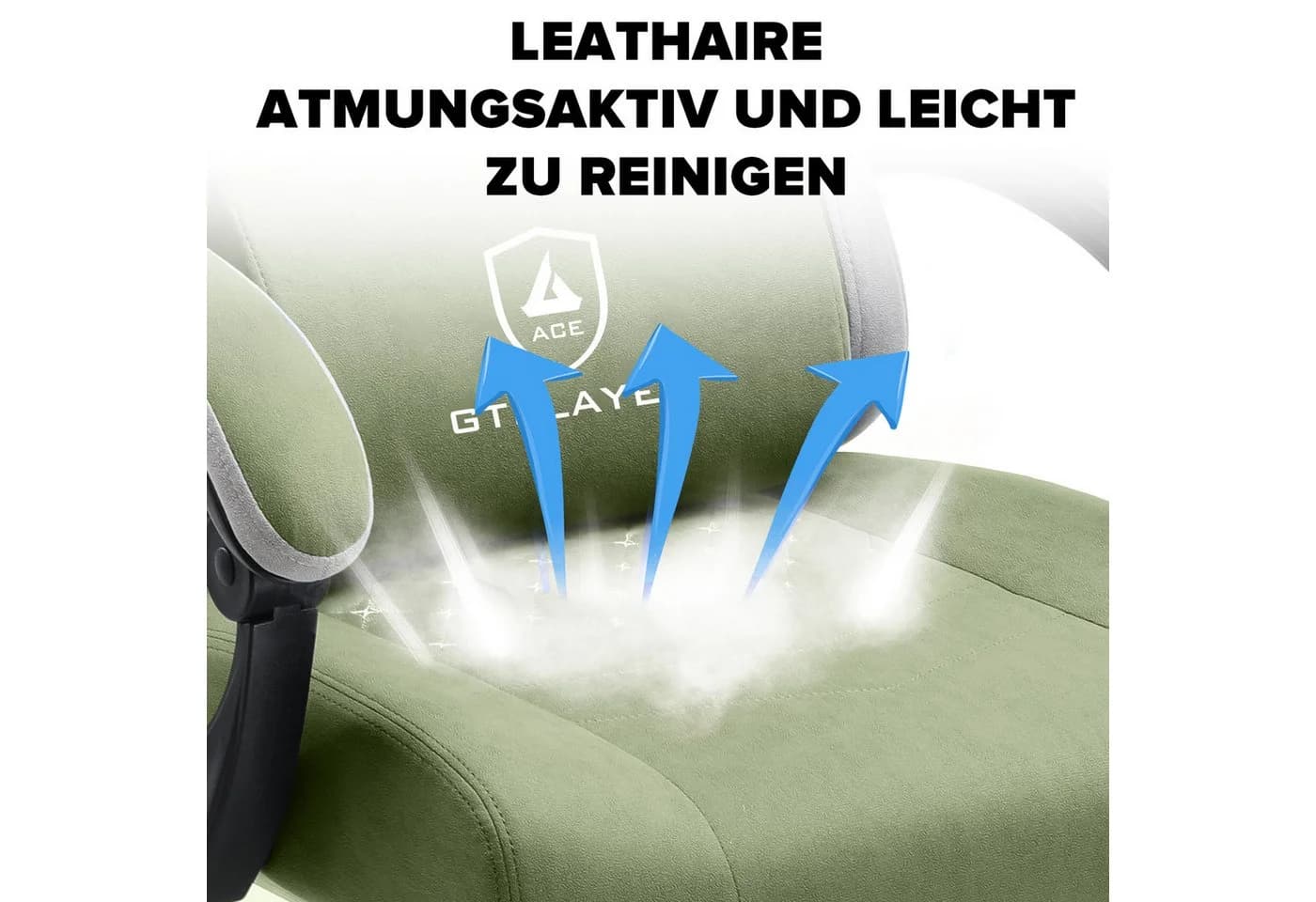 GTPLAYER Gaming Stuhl Ergonomisch Stoff Höhenverstellbar - Bild 4
