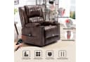 COMHOMA Massagesessel mit Aufstehhilfe & Relaxfunktion Beige/Braun/Schwarz Bild 3